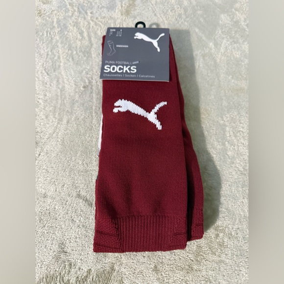 Puma Other - Puma Men's‎ Burgundy Athletic Socks
